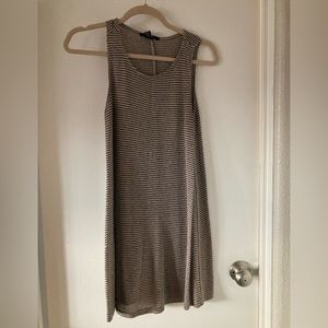 Black and cream striped dress. Perfect for work!